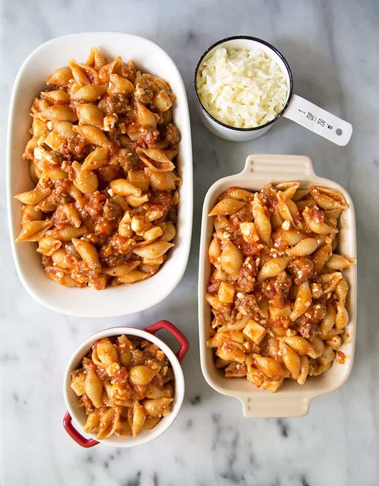 Cheesy Baked Pasta With Italian Sausage The Little Epicurean