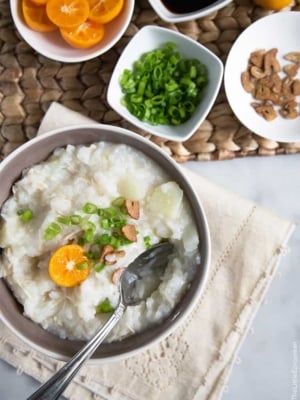 Chicken Arroz Caldo (Filipino Rice Porridge)