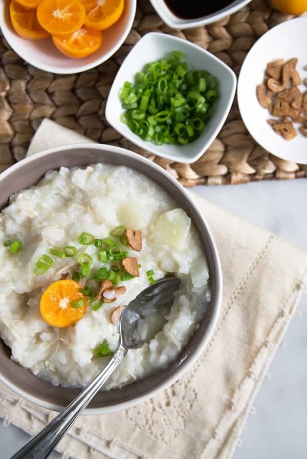 Chicken Arroz Caldo (Filipino Rice Porridge)