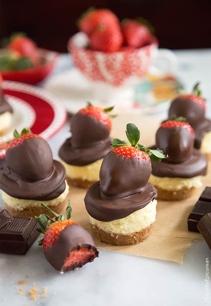 Chocolate Dipped Strawberry Cheescake