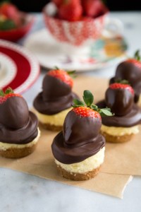 Chocolate Dipped Strawberry Cheesecake