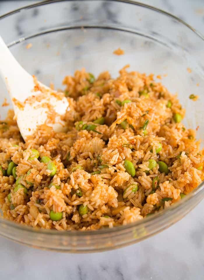 Baked Kimchi "Fried" Rice