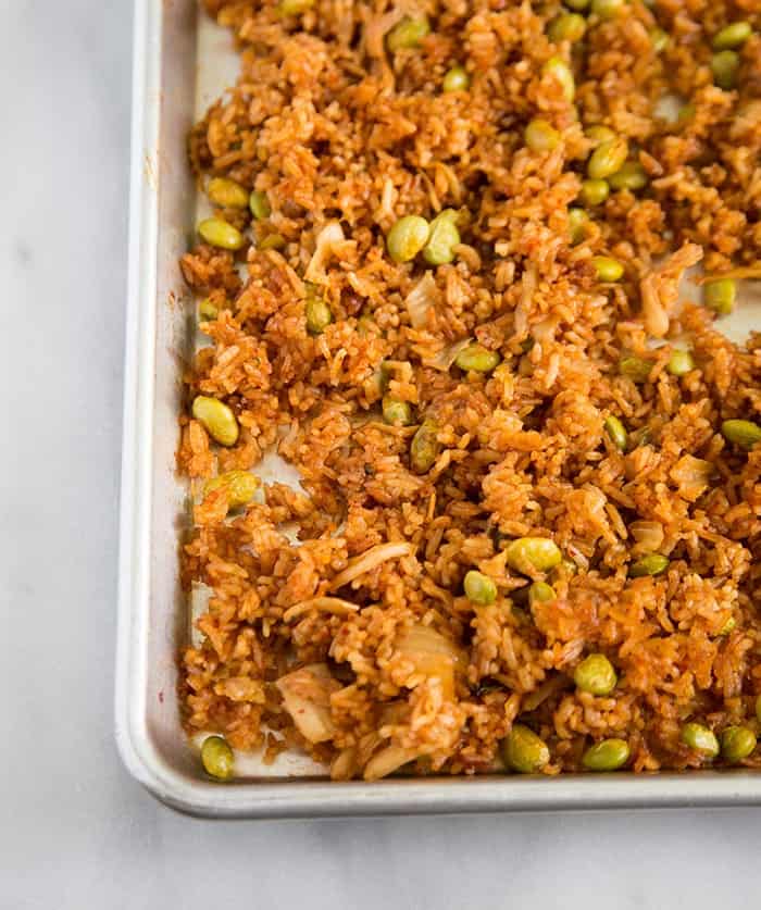 Baked Kimchi "Fried" Rice