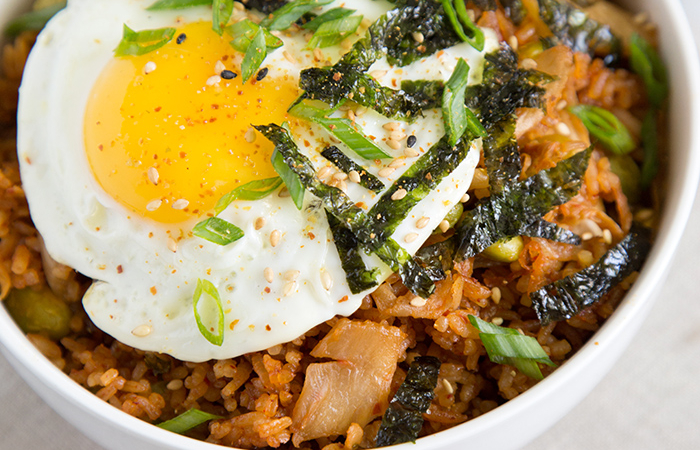 Baked Kimchi "Fried" Rice