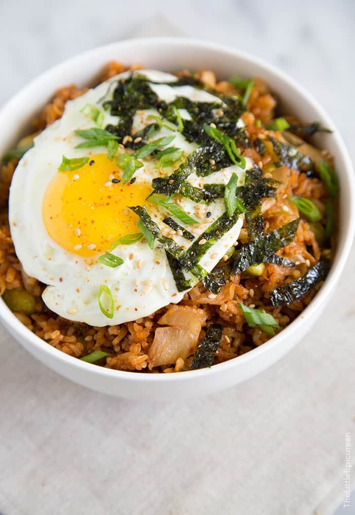 Baked Kimchi "Fried" Rice