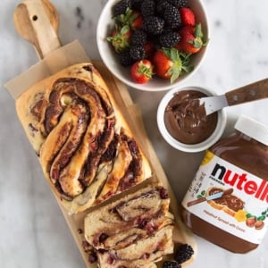 Berry Nutella Swirl Bread