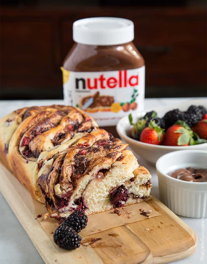 Berry Nutella Swirl Bread
