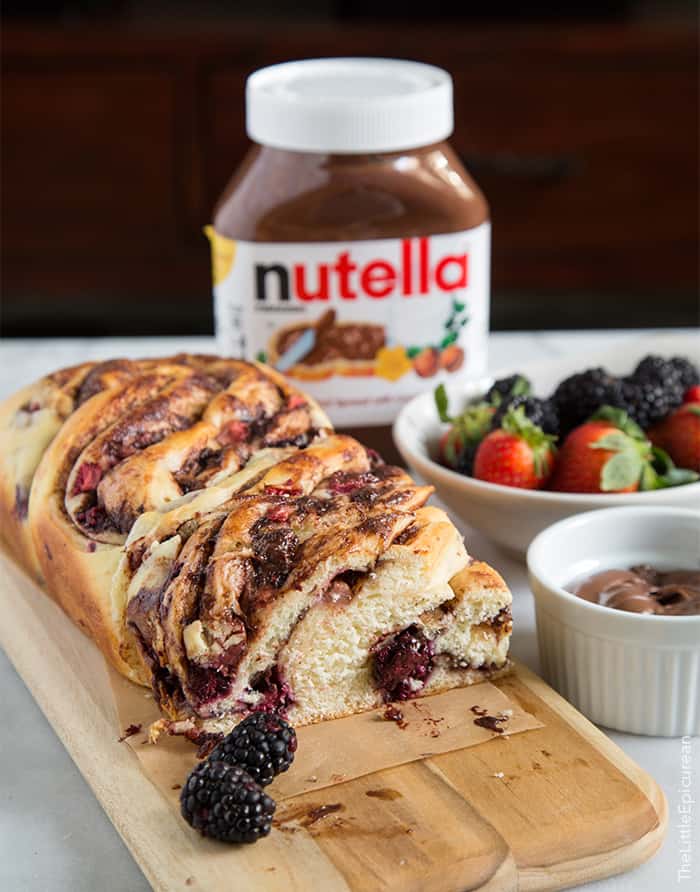 Berry Nutella Swirl Bread