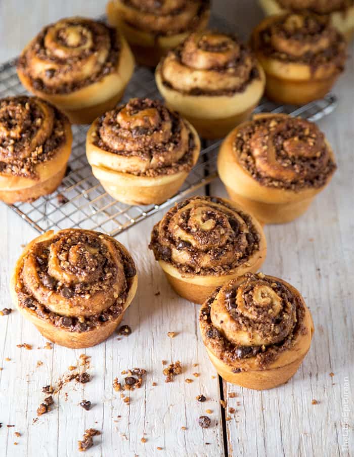 Chocolate Walnut Cinnamon Rolls