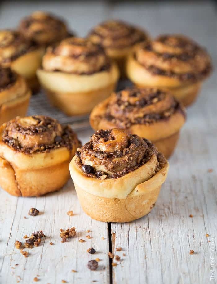 Chocolate Walnut Cinnamon Rolls