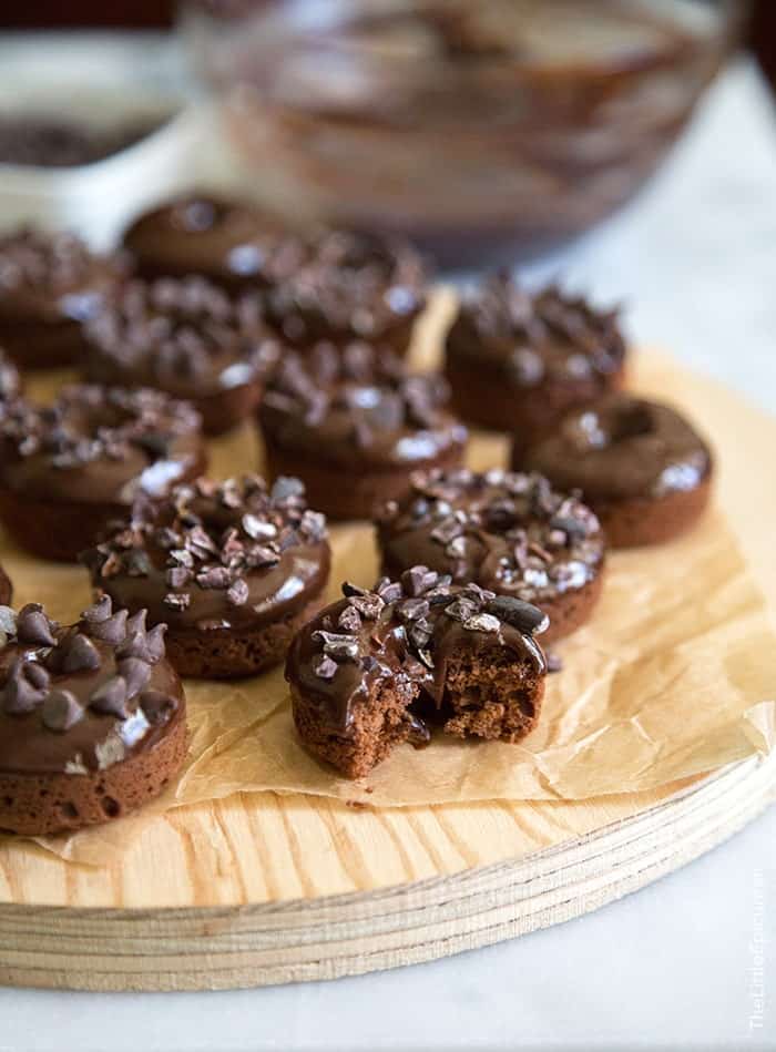 Triple Chocolate Baked Donuts