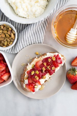 Strawberry Ricotta Toast