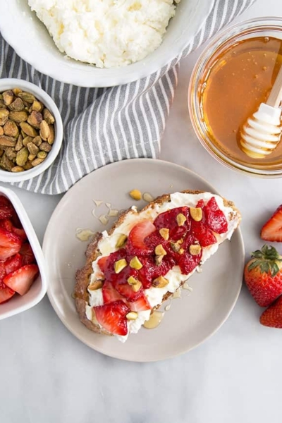 Strawberry Ricotta Toast