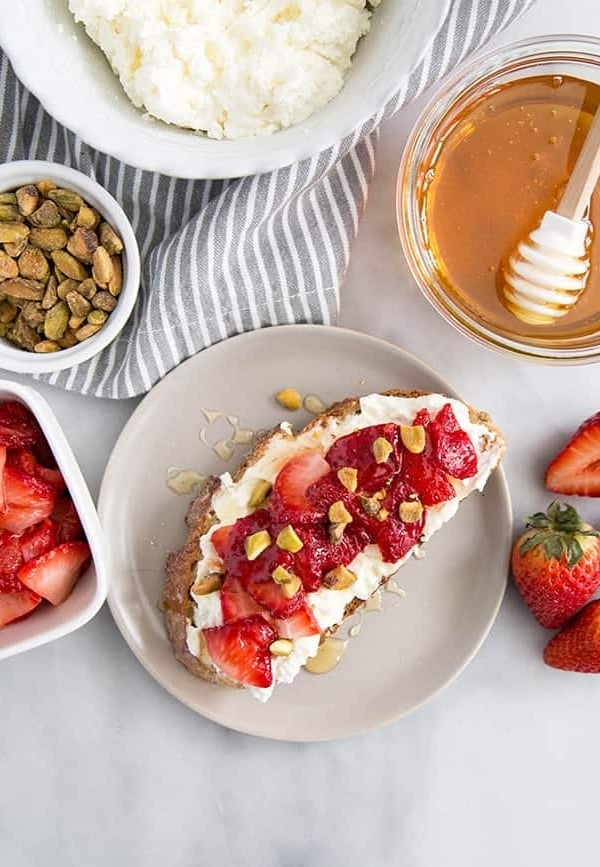 Strawberry Ricotta Toast