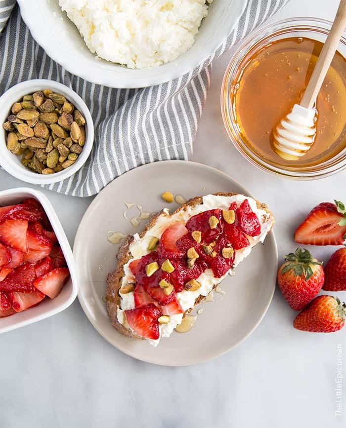 Strawberry Ricotta Toast