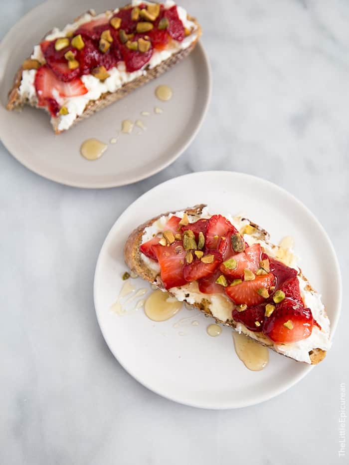 Strawberry Ricotta Toast