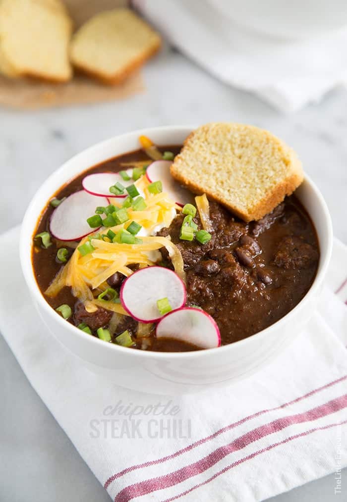 Chipotle Steak Chili | the little epicurean