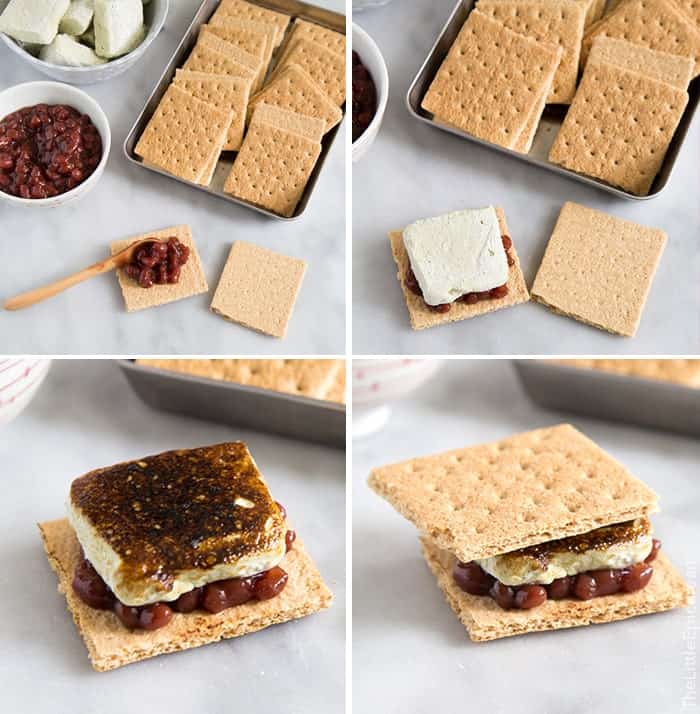 Matcha Red Bean S'mores