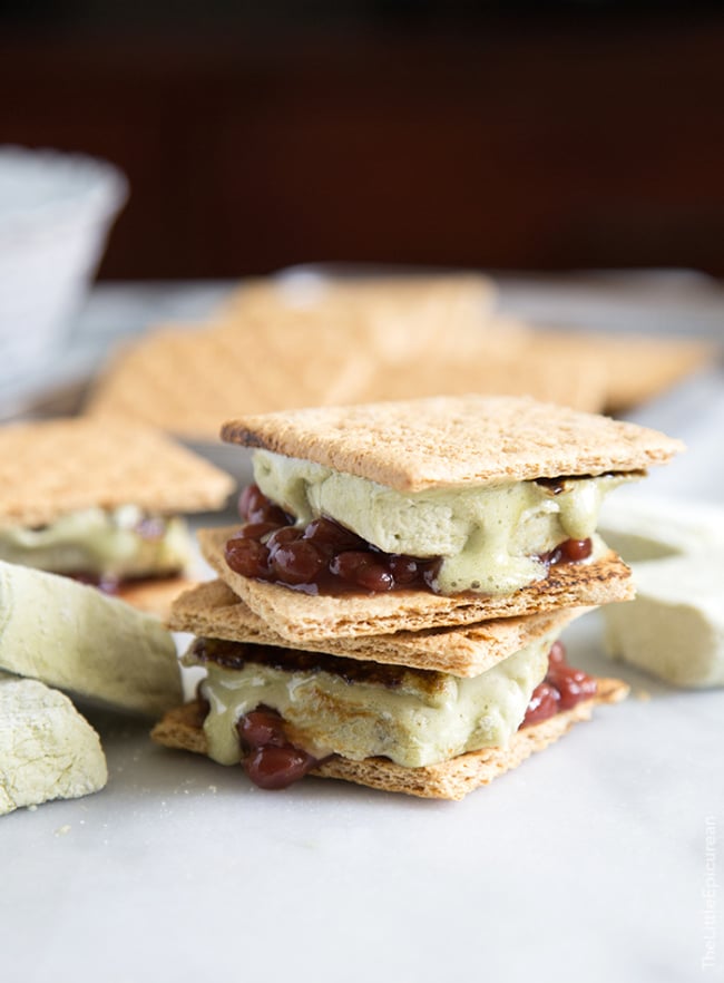 Matcha Red Bean S'mores