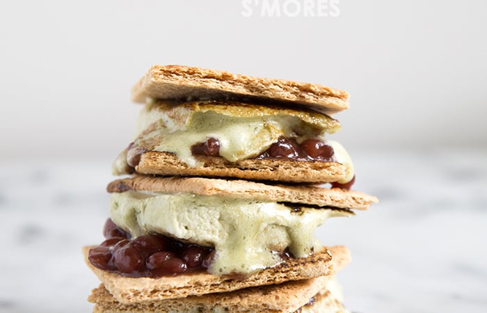 Matcha Red Bean S'mores