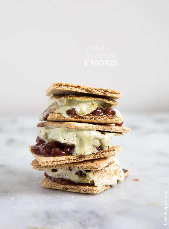 Matcha Red Bean S'mores