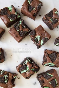 Mint Oreo Brownies | the little epicurean