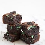 Mint Oreo Brownies