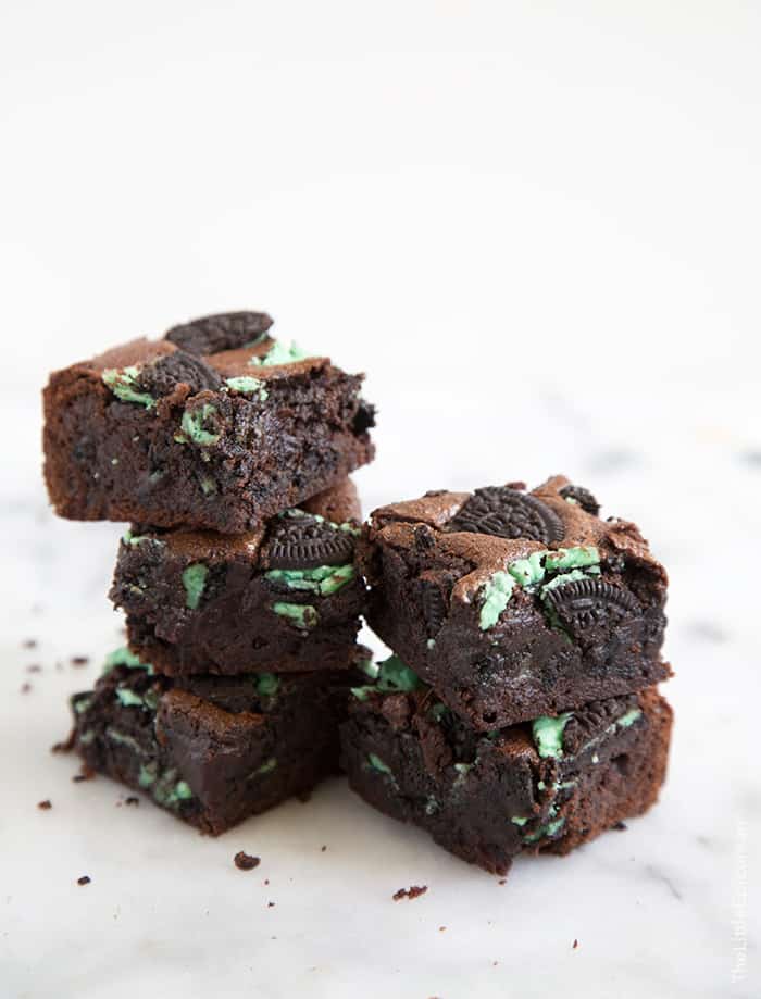 Mint Oreo Brownies