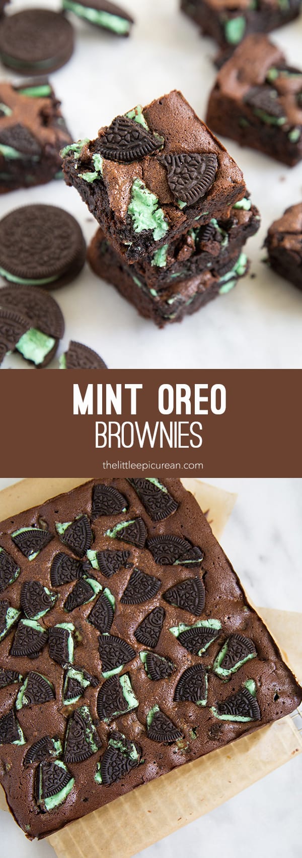 Mint Oreo Brownies