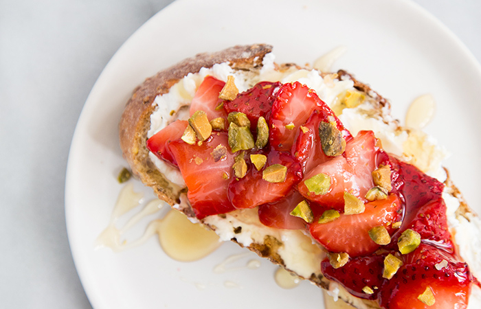 Strawberry Ricotta Toast