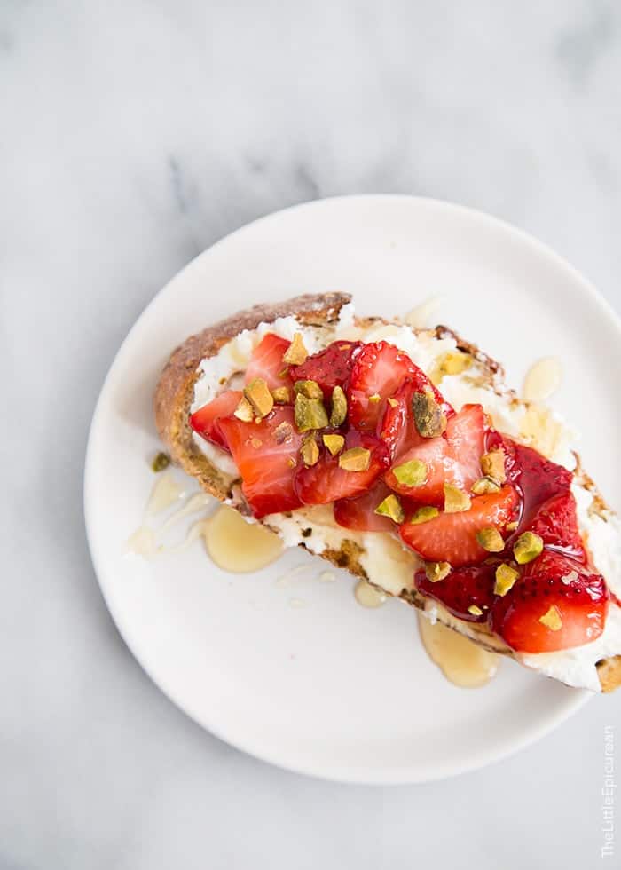 Strawberry Ricotta Toast