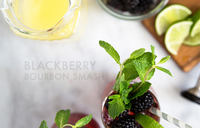 Blackberry Bourbon Smash | the little epicurean