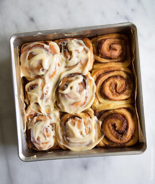 Coconut Jam Cinnamon Rolls | the little epicurean