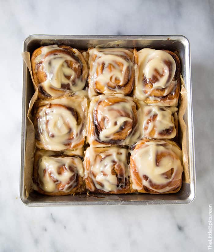 Coconut Jam Cinnamon Rolls | the little epicurean