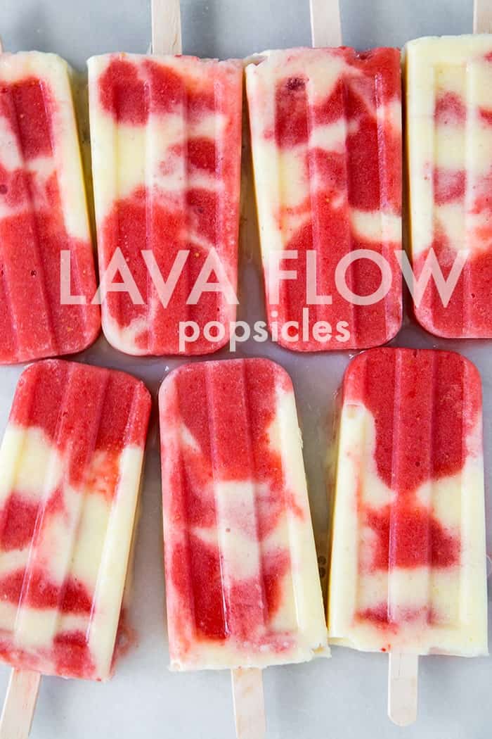 Lava Flow Popsicles | the little epicurean