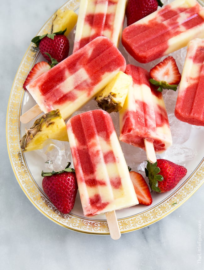 Lava Flow Popsicles | the little epicurean