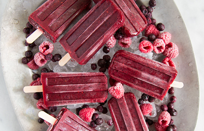 Mixed Berry Popsicles | the little epicurean