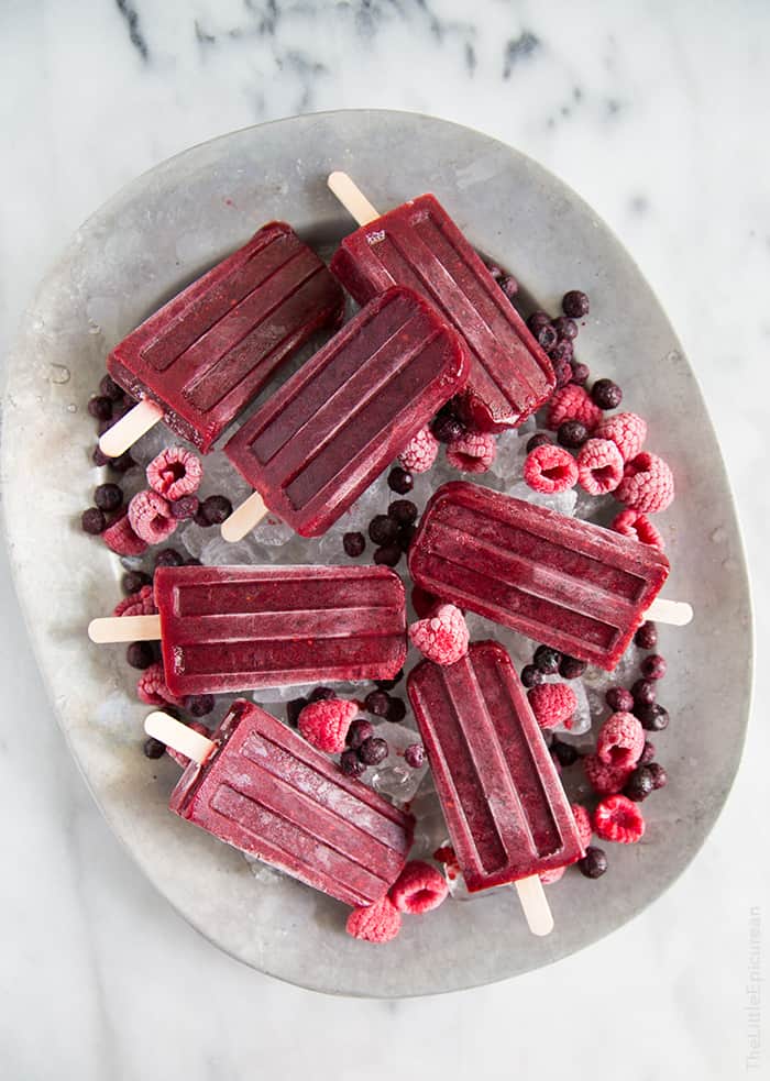 Mixed Berry Popsicles | the little epicurean