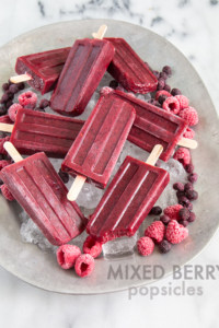 Mixed Berry Popsicles | the little epicurean