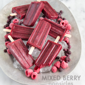 Mixed Berry Popsicles | the little epicurean