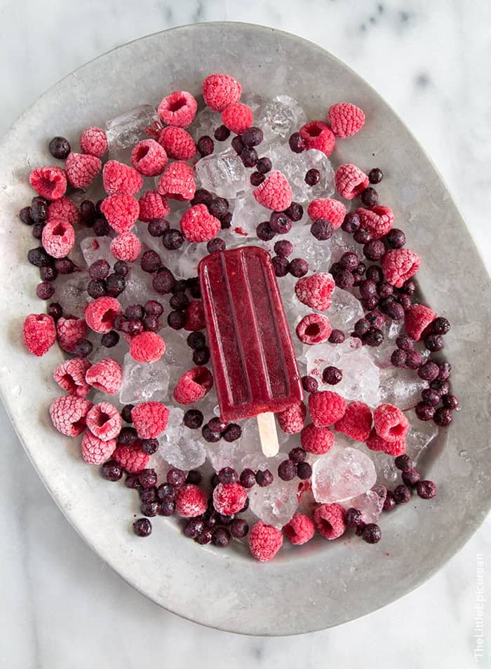 Mixed Berry Popsicles | the little epicurean