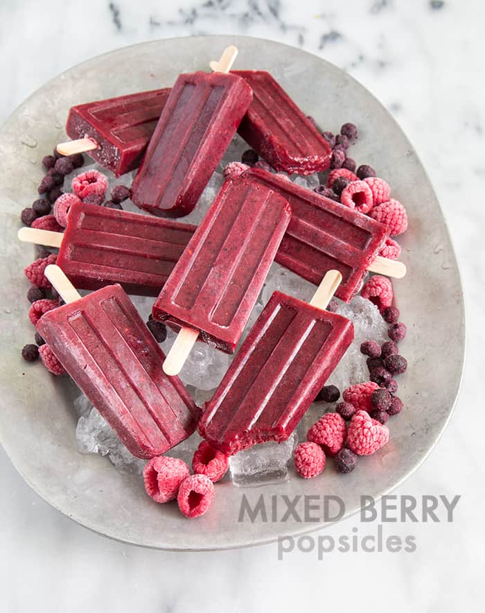 Mixed Berry Popsicles | the little epicurean