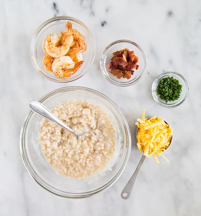 Shrimp and Oatmeal "Grits" | the little epicurean