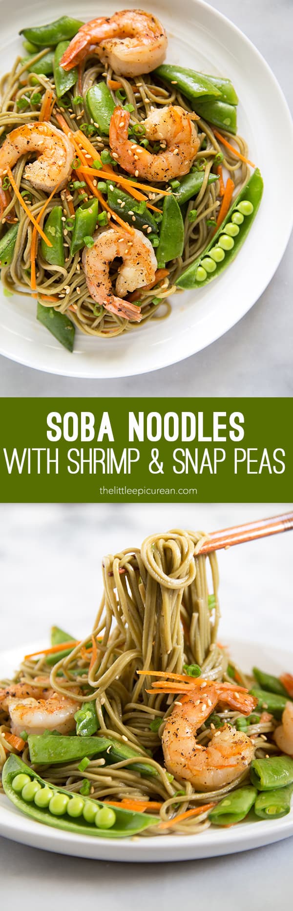 Soba Noodles with Shrimp- The Little Epicurean