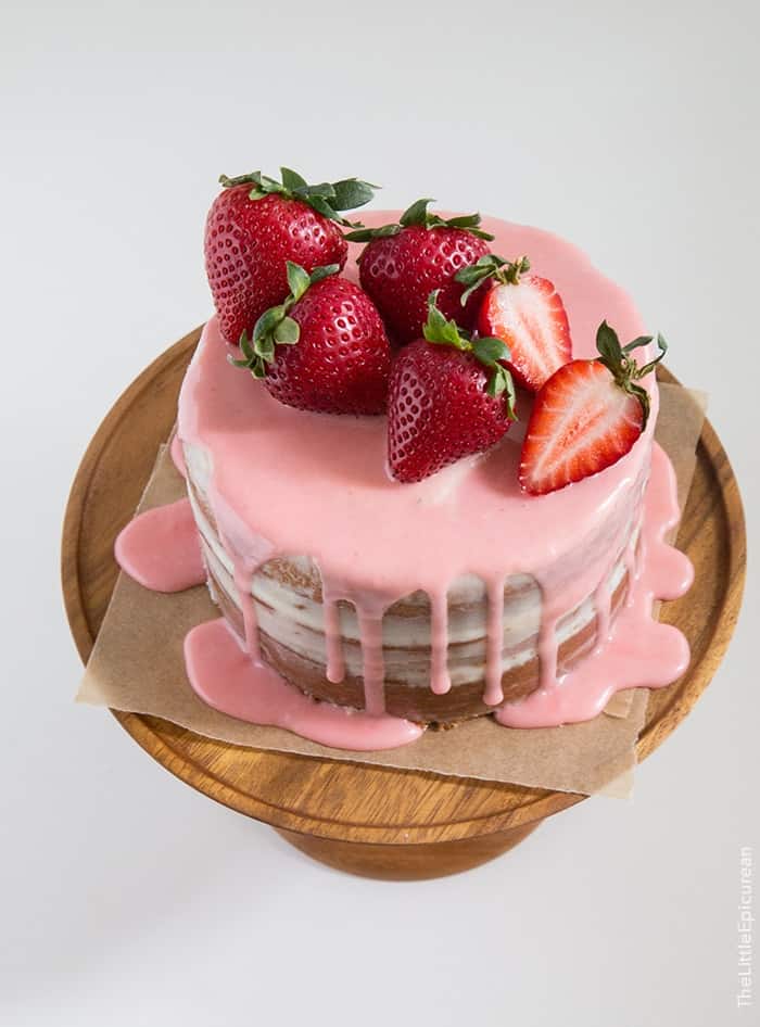 Strawberry Vanilla Cake | the little epicurean