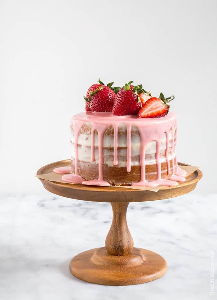 Strawberry Vanilla Cake | the little epicurean