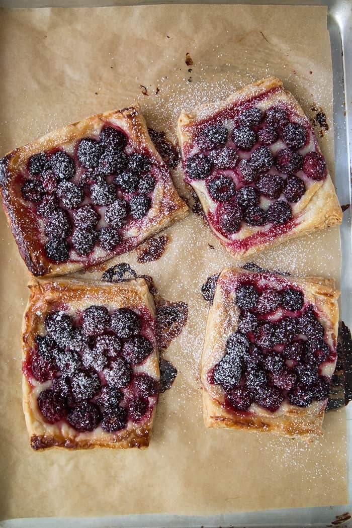 Blackberry Cream Cheese Pastries | the little epicurean