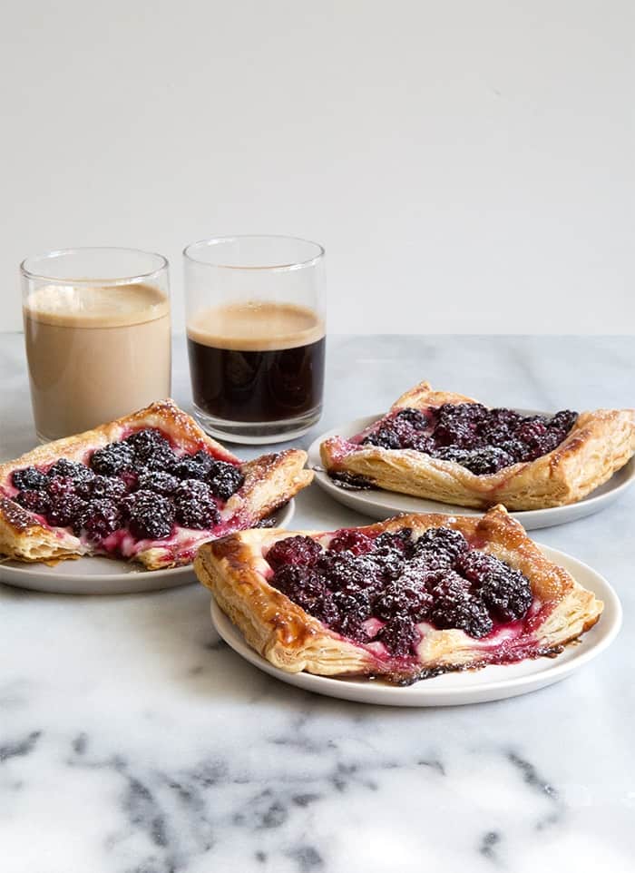 Blackberry Cream Cheese Pastries | the little epicurean