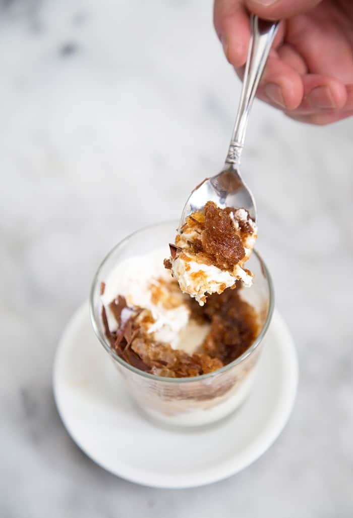 Espresso Granita with ice cream | the little epicurean