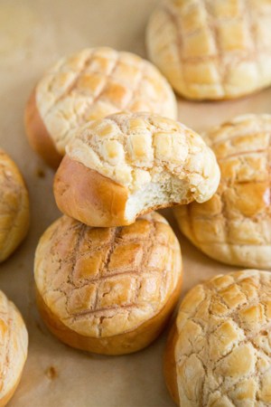 Japanese Melon Pan | the little epicurean
